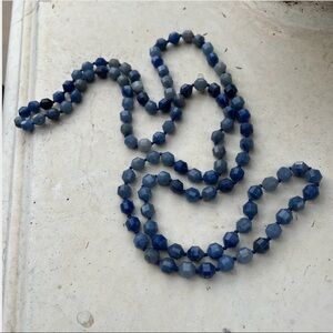 Hespera Authentic New Blue Aventurine Mala beaded healing necklace